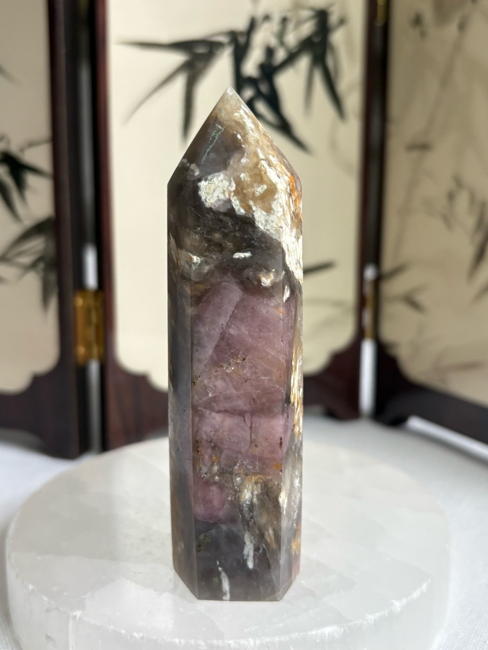 Plum Tourmaline Tower